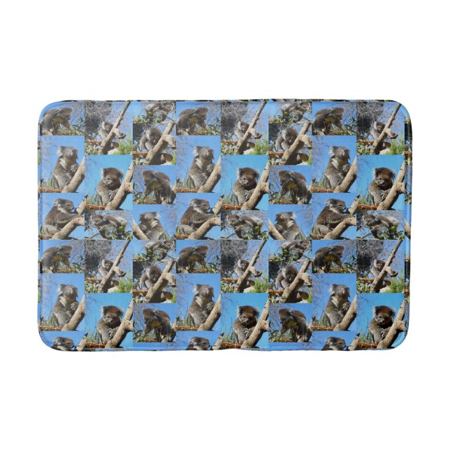 Alfombrilla De Baño "Koala se pregunta: Un Collage de fotos conmovedor (Anverso)