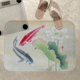 Alfombrilla De Baño Koi Fish con Lotus