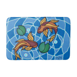 Alfombrilla De Baño Koi Pond