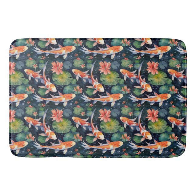 Alfombrilla De Baño Koi Pond Bath Mat (Anverso)