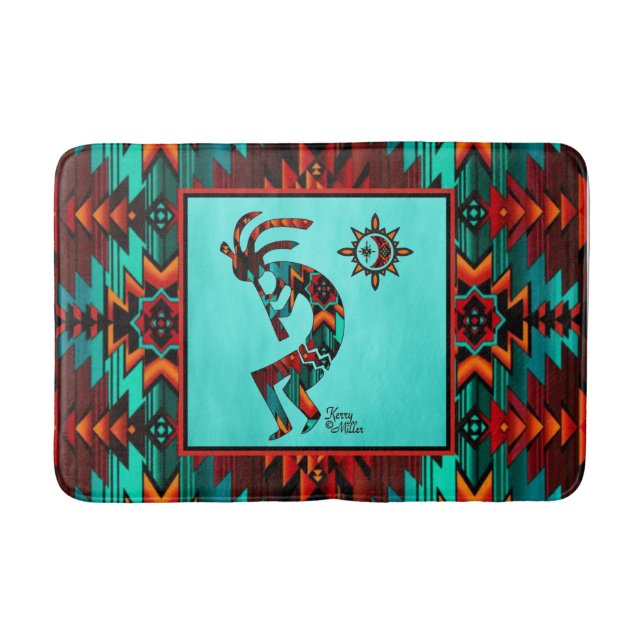 Alfombrilla De Baño Kokopelli Bath Mat del suroeste (Anverso)
