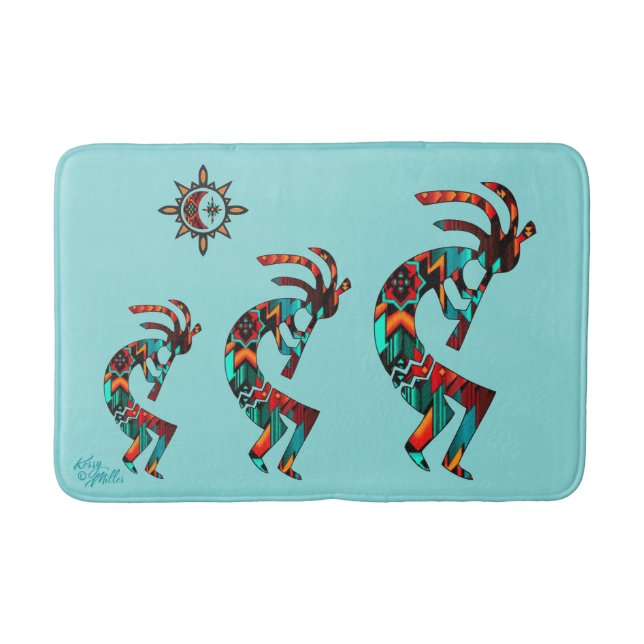 Alfombrilla De Baño Kokopelli Bath Mat del suroeste (Anverso)