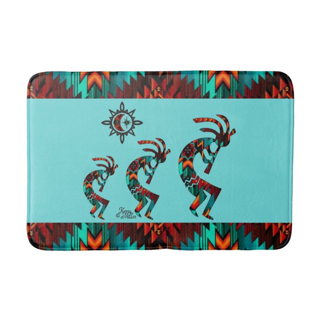 Alfombrilla De Baño Kokopelli Bath Mat del suroeste (Anverso)