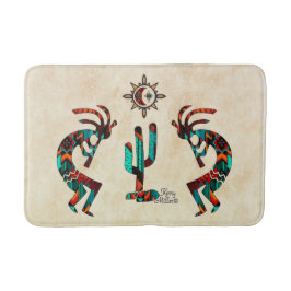 Alfombrilla De Baño Kokopelli Y Cactus