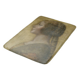 Alfombrilla De Baño La bella princesa (de Leonardo da Vinci)