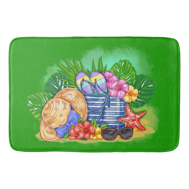 Alfombrilla De Baño La belleza de la playa (Anverso)