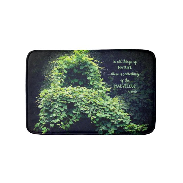 Alfombrilla De Baño La Belleza En La Naturaleza Viene De La Cita Inspi (Anverso)