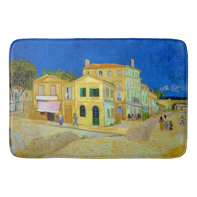 Alfombrilla De Baño La casa amarilla, Van Gogh (Anverso)