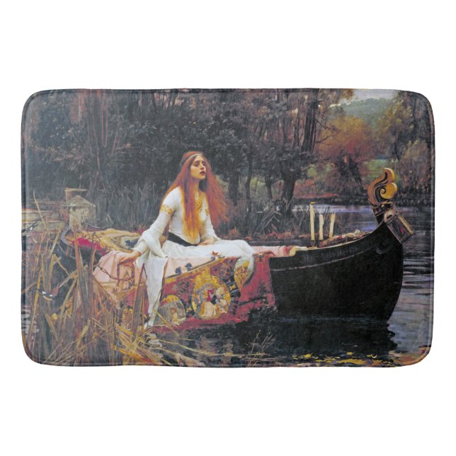 Alfombrilla De Baño La dama de Shalott, John William Waterhouse (Anverso)