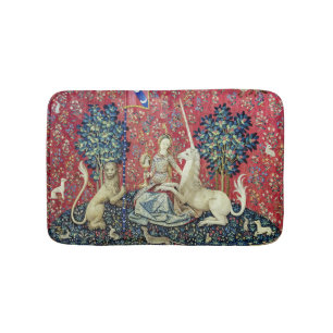Alfombrilla De Baño La dama y el unicornio, la vista