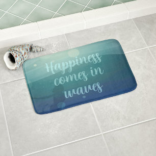 Alfombrilla De Baño La felicidad de la sirena verde azulada llega en e
