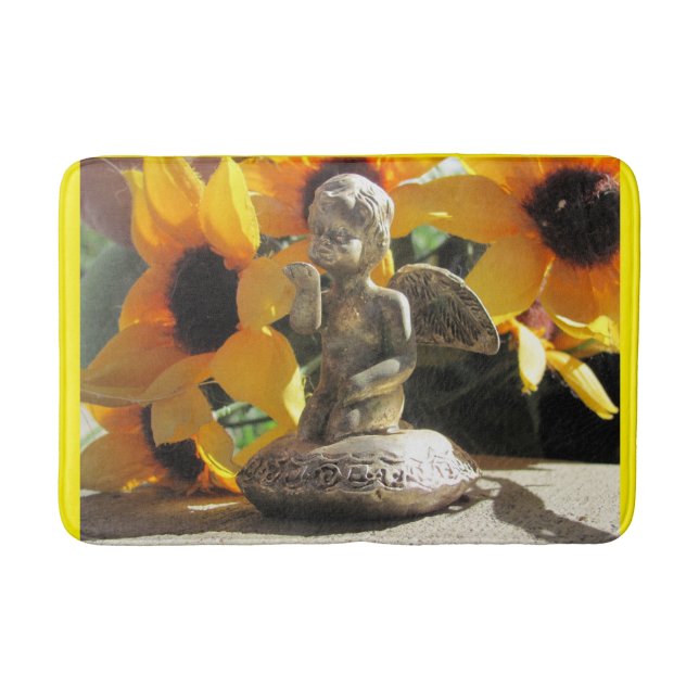 Alfombrilla De Baño La figura del ángel sopla un beso (Anverso)