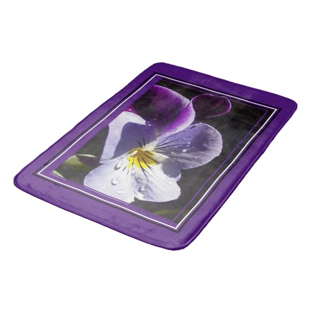 Alfombrilla De Baño La Flor Perfecta De Viola (Angular)
