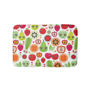 Alfombrilla De Baño la fruta embroma la manzana del ilustracion
