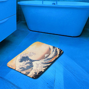 Alfombrilla De Baño La Gran Ola - Arte japonés