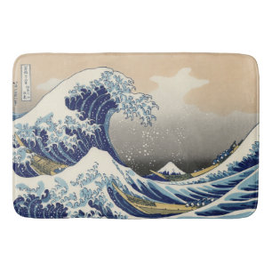 Alfombrilla De Baño La gran ola de Kanagawa Hokusai