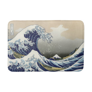 Alfombrilla De Baño La gran ola del Kanagawa Katsushika Hokusai