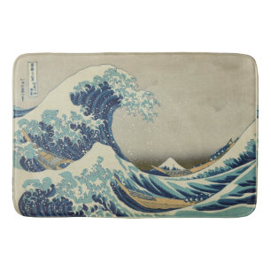 Alfombrilla De Baño La gran onda Mt Fuji