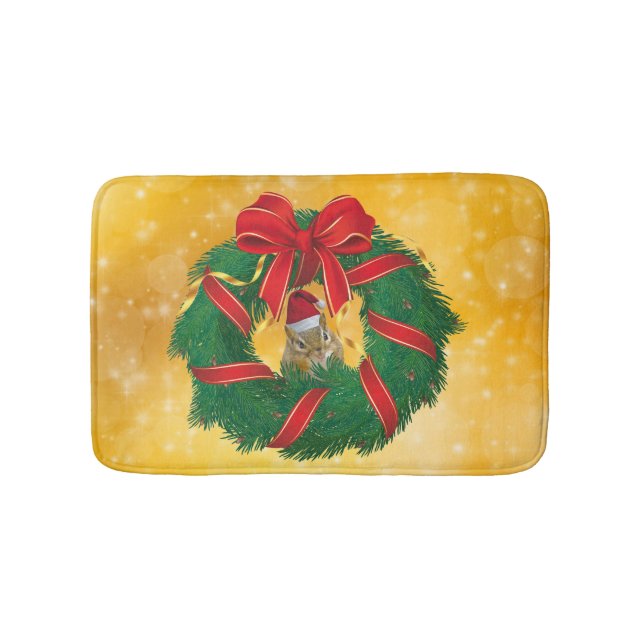 Alfombrilla De Baño La guerra de los Navidades de Chipmunk (Anverso)