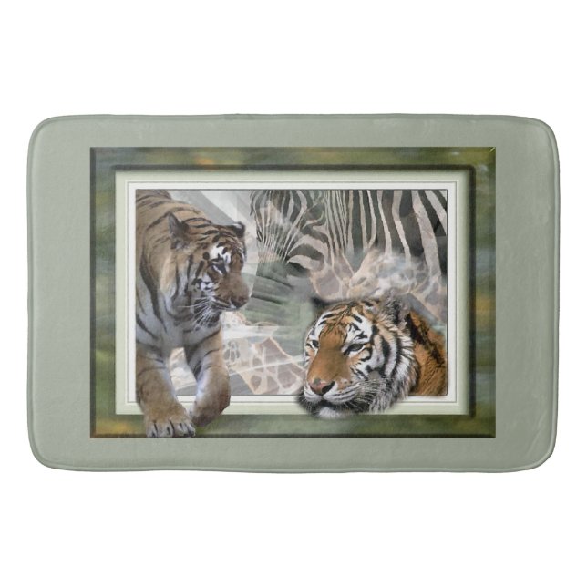 Alfombrilla De Baño La jungla primitiva (Anverso)