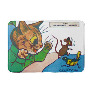Alfombrilla De Baño La mascota Dreamland, Louis Wain