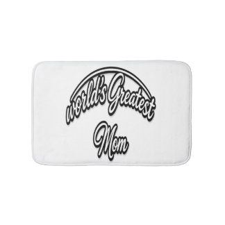 Alfombrilla De Baño La Mejor Mamá del Mundo Diseño Cursivo Elegante