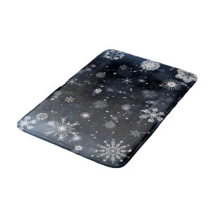 Alfombrilla De Baño La Navidad de SlipperyJoe invernal mágica pacífica