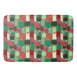 Alfombrilla De Baño La Navidad se presenta con cintas y arcos