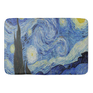 Alfombrilla De Baño La noche estrellada de Vincent Van Gogh