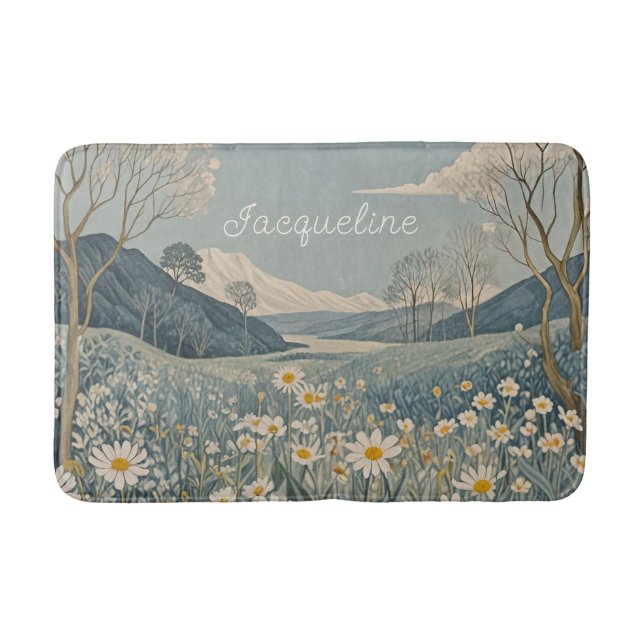 Alfombrilla De Baño La pradera lunar personalizada (Anverso)