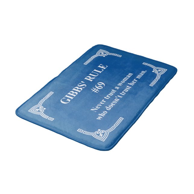 Alfombrilla De Baño la regla 69 de Gibbs (Angular)