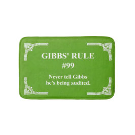 Alfombrilla De Baño la regla 99 de Gibbs