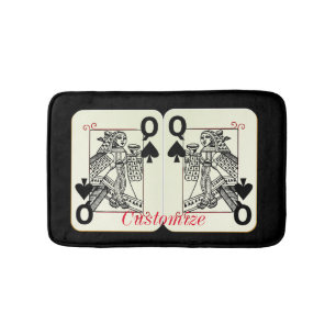 Alfombrilla De Baño La reina negra de las tarjetas Thunder_Cove