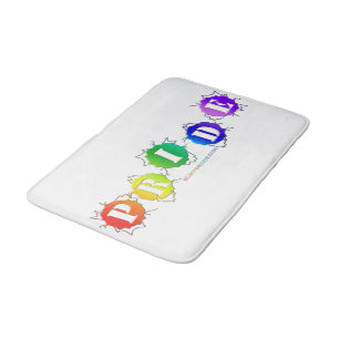 Alfombrilla De Baño La señal de orgullo de colores arcoíris de Slipper