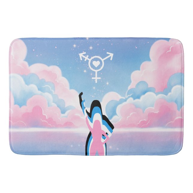 Alfombrilla De Baño La señal trans (Anverso)
