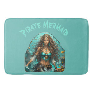 Alfombrilla De Baño La sirena pirata Lady Thunder_Cove