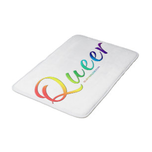 Alfombrilla De Baño La suave palabra expresiva única y rara de Slipper