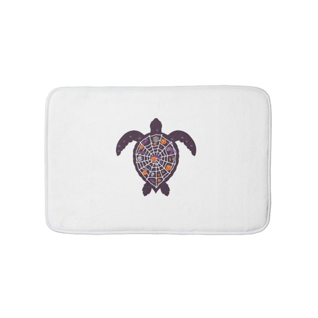 Alfombrilla De Baño La tortuga marina Halloween Araña Calabaza Fantasm (Anverso)