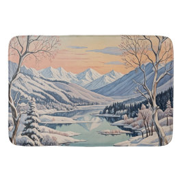 Alfombrilla De Baño La tranquilidad del invierno