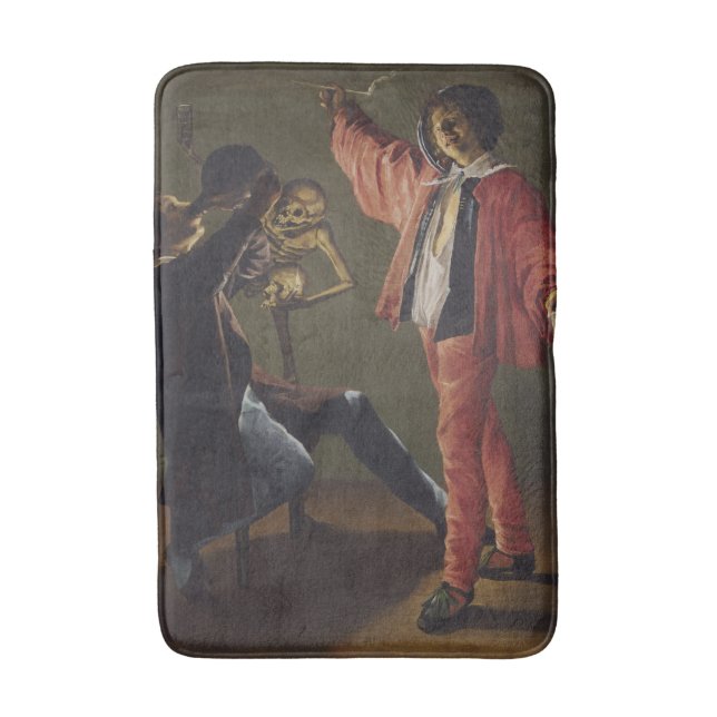 Alfombrilla De Baño La última gota de cerveza antes de que termine el  (Frente vertical)