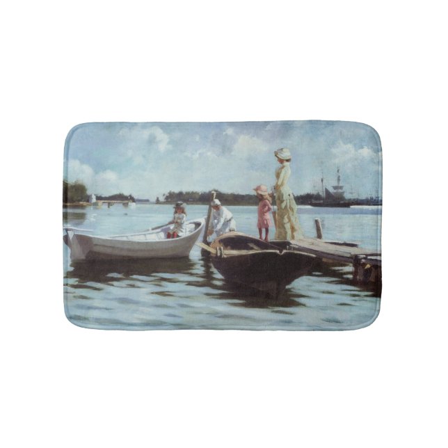 Alfombrilla De Baño La vida veraniega en los isleños (por Albert Edelf (Anverso)