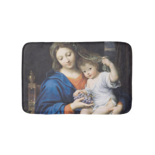 Alfombrilla De Baño La Virgen de las uvas, 1640-50
