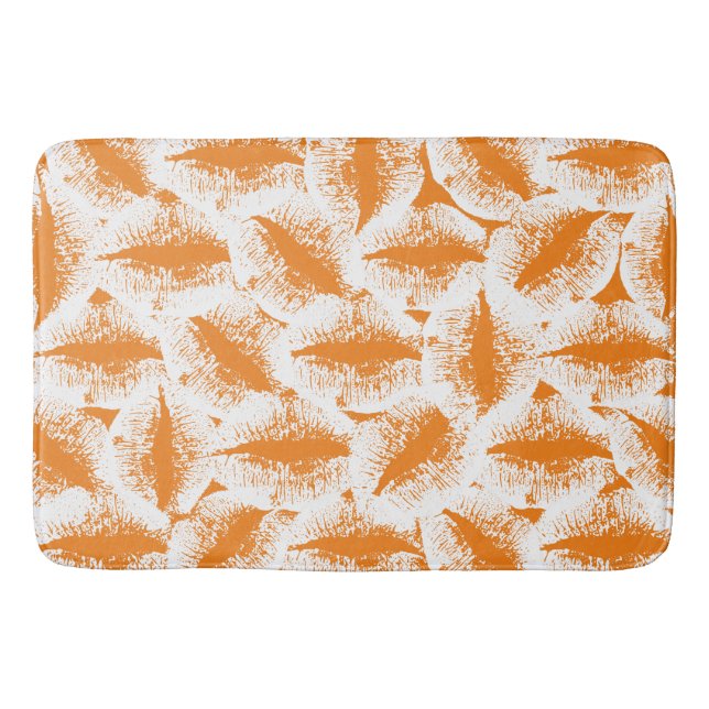 Alfombrilla De Baño Labios blancos #32 (Anverso)