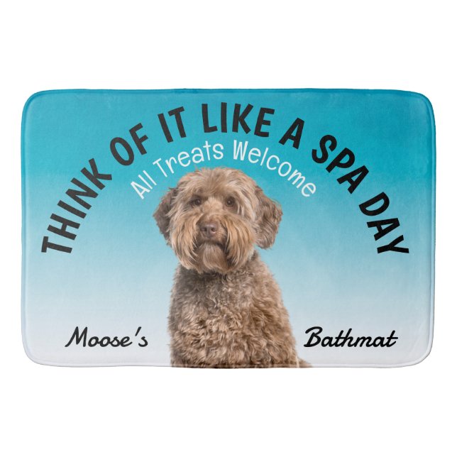 Alfombrilla De Baño Labradoodle Personalizado Dog Lover Bath Mat (Anverso)