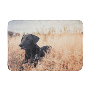 Alfombrilla De Baño Labrador Negro En Grasa Seca