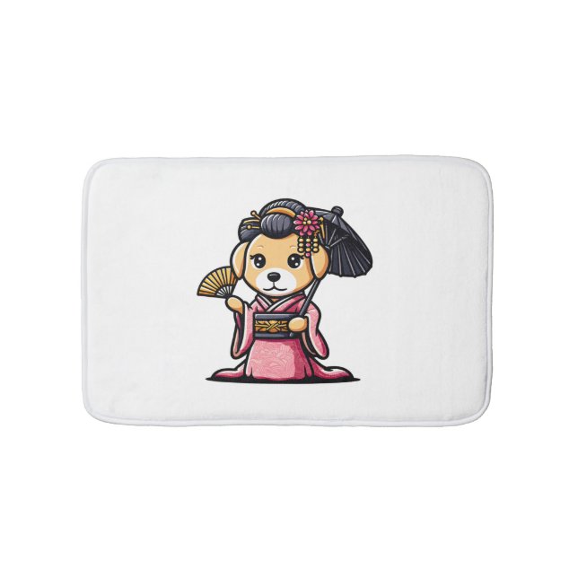 Alfombrilla De Baño Labrador perro recuperador Kimono (Anverso)