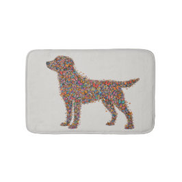 Alfombrilla De Baño Labrador Retriever Butterfly Silhouette Dog Lover
