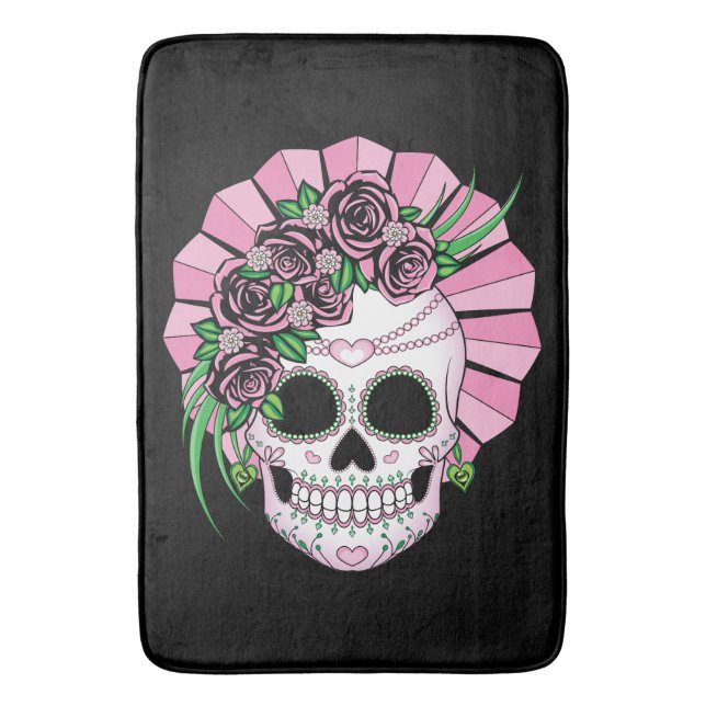 Alfombrilla De Baño Lady Sugar Skull (Frente vertical)