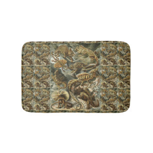 Alfombrilla De Baño Lagartos por Ernst Haeckel Lacertilia Animal Vinta