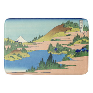 Alfombrilla De Baño Lago Hokusai Hakone en la provincia de Sagami